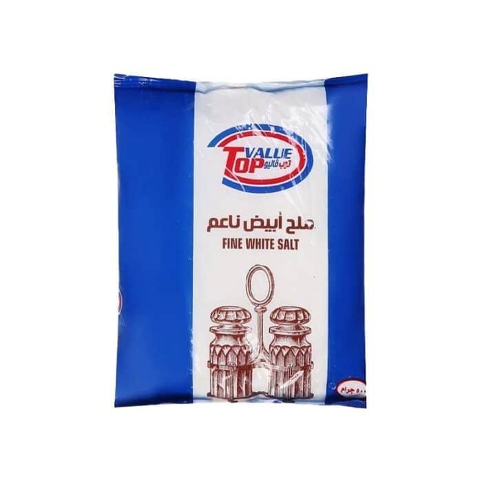 ⁦توب فاليو ملح أبيض ناعم - 500 جرام⁩ - الصورة ⁦1⁩