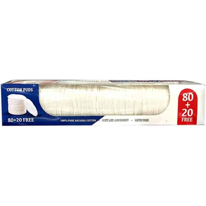 Top Value Makeup Removal Cotton Pads - 80+20 Free - Image 1