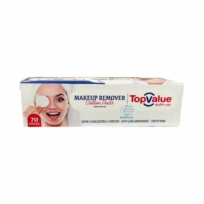 Top Value Makeup Removal Cotton Pads - 70 Pieces - Image 1