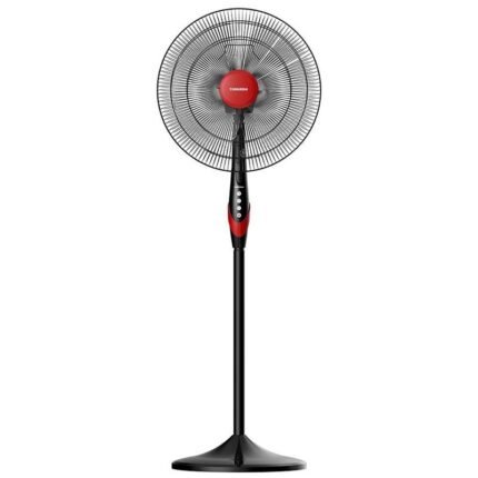 Tornado Stand Fan - 18 Inch - 4 Blades - 3 speeds - Black x Red - TSF-18XW