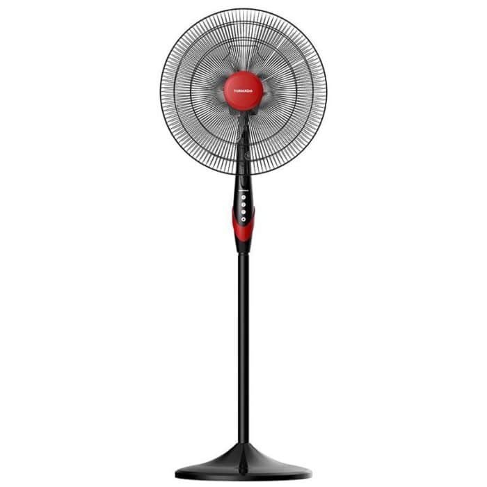Tornado Stand Fan - 18 Inch - 4 Blades - 3 speeds - Black x Red - TSF-18XW - Image 1