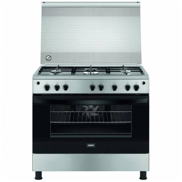 Zanussi Cool Cooker - 5 Burners - 90cm - Cooling Fan - Stainless x Inox - ZCG92356XA - Image 1
