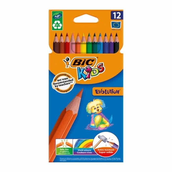 Bic Evolution Coloring Pencils - 12 Colors - Image 1