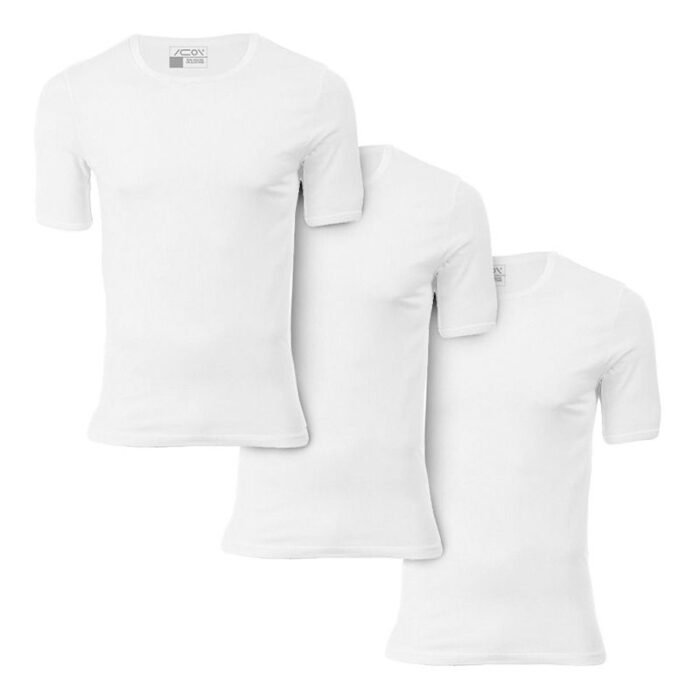 Icon Men Cotton Half-Sleeve Undershirt - White - Image 1
