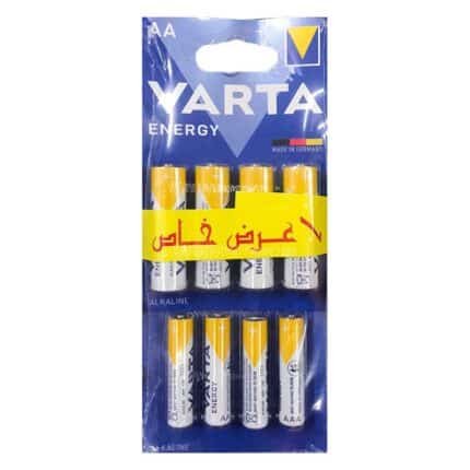 Varta Energy AA Alkaline Battery - 8 Batteries