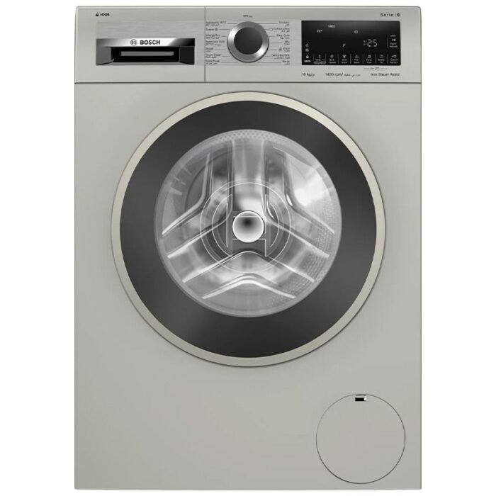 Bosch Series 6 Automatic Front Load Washing Machine - 10K - 1400 RPM - Silver - WGA254AXEG - Image 1