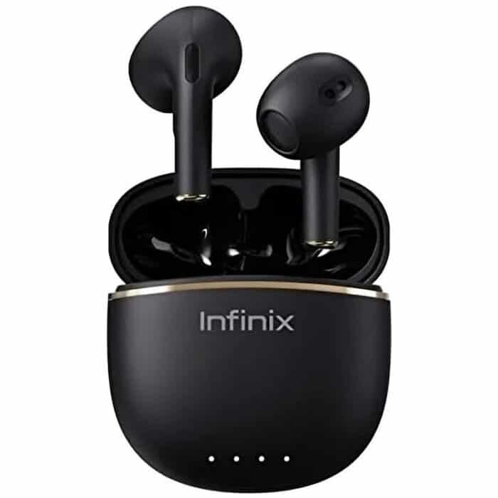 ⁦سماعات الأذن اللاسلكية Infinix Buds Lite - 25 ساعة تشغيل - أسود - XE23⁩ - الصورة ⁦1⁩
