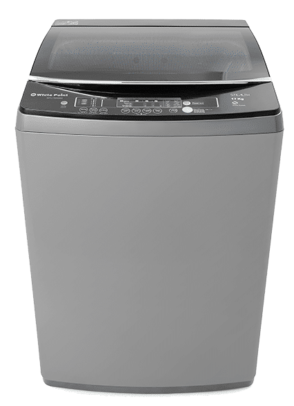 White Point Automatic Top Load Washing Machine - 15k - Diamond Drum -Grey - WPTL150DGSMA