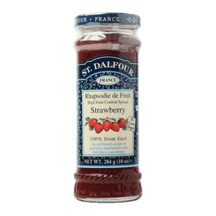 St. Dalfour Strawberry Fruit Jam - 284g - Image 1