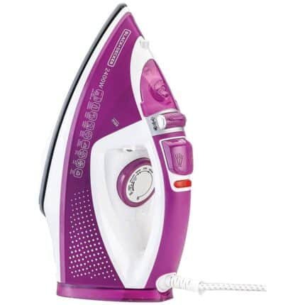 Black & Decker Steam Iron - 2400W - Ceramic soleplate - Purple & White - X2450