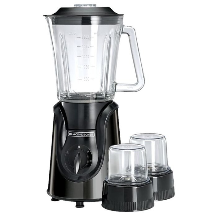 Black & Decker Blender - 1.5L - 600W - 2 Grinders - 2 Speeds & Pulse Function - Black - BGG600 - B9 - Image 1