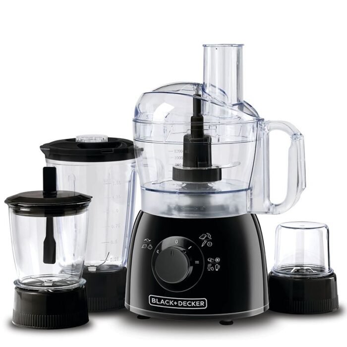 Black & Decker Food Processor - 1.5L - 33 Functions - 400W - Black - KR43 - Image 1