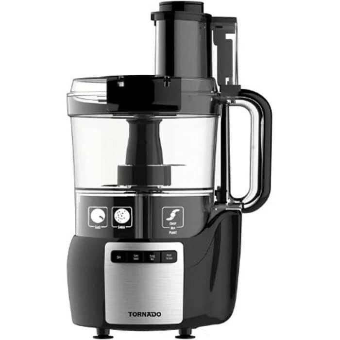 Tornado Food Processor - 450W - Bowl 1.5L - Stainless Steel Blades - Black - FP-450T - Image 1