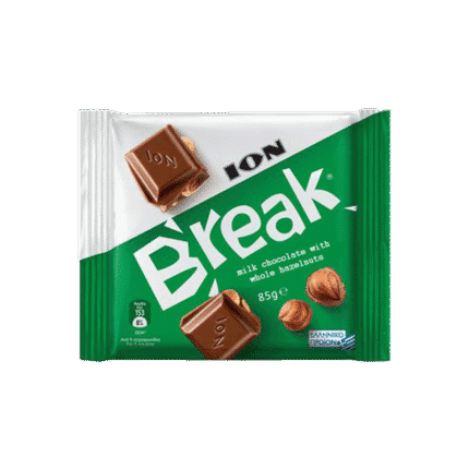 Ion Break Whole Hazelnut Milk Chocolate - 85g