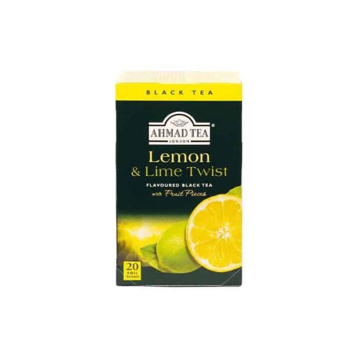 Ahmad Tea Lemon & Lime Twist Black Tea - 20 Tea Bags - Image 1