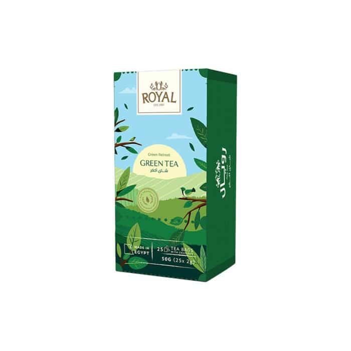 Royal Green Tea - 25 Tea Bags - Image 1