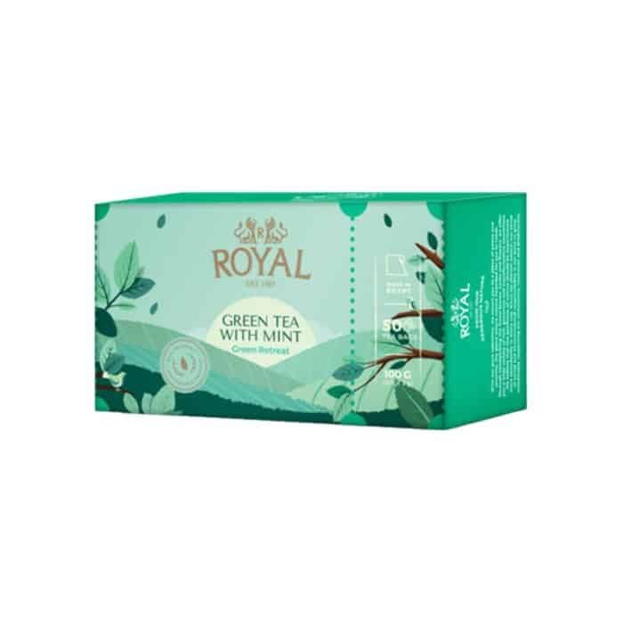 Royal Mint Green Tea - 50 Tea Bags - Image 1