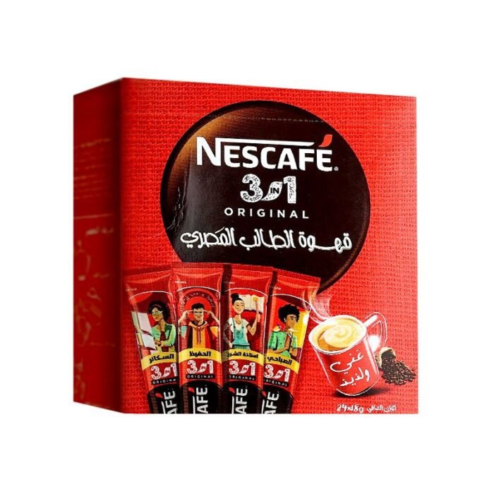 Nescafe Original 3 in 1 Instant Coffee - 24 Sachets - Image 1