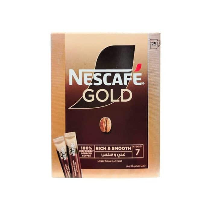 Nescafe Gold Rich & Smooth Instant Coffee - 1.8g x 25 Sachets - Image 1