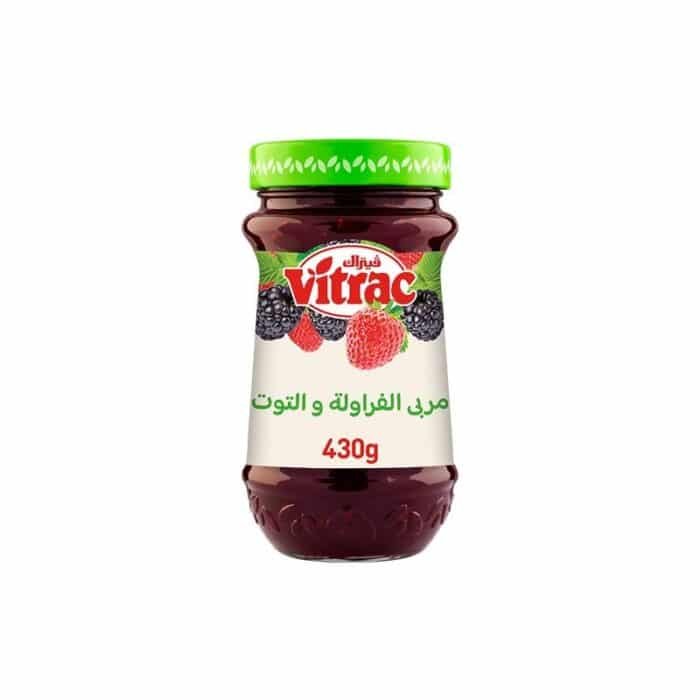 Vitrac Strawberry & Raspberry Jam - 430g - Image 1