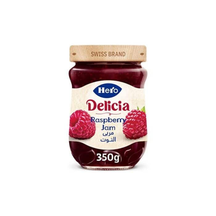 Hero Delicia Raspberry Jam 350g - Image 1