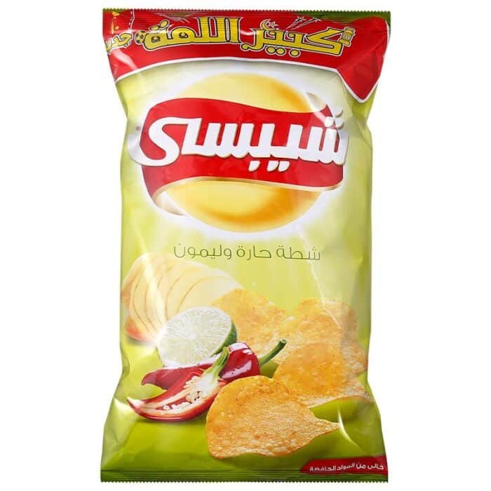 ⁦شيبسي شيبسي بطاطس شيبسي بالفلفل الحار والليمون 98غم - 108غم⁩ - الصورة ⁦1⁩