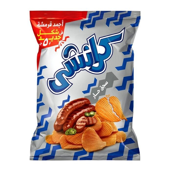 Crunchy Spicy Sausage Potato Chips - 40-44g - Image 1