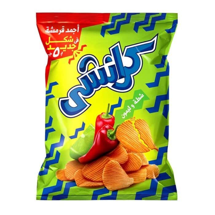 Crunchy Chili & Lemon Potato Chips - 40-44g - Image 1