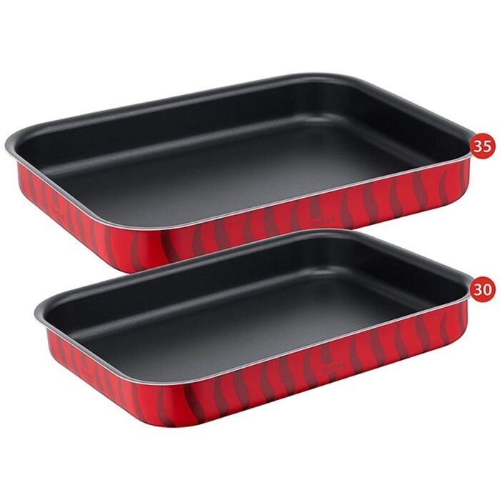 Tefal Tempo Rectangular Oven Tray Set - 2 Pieces - Image 1