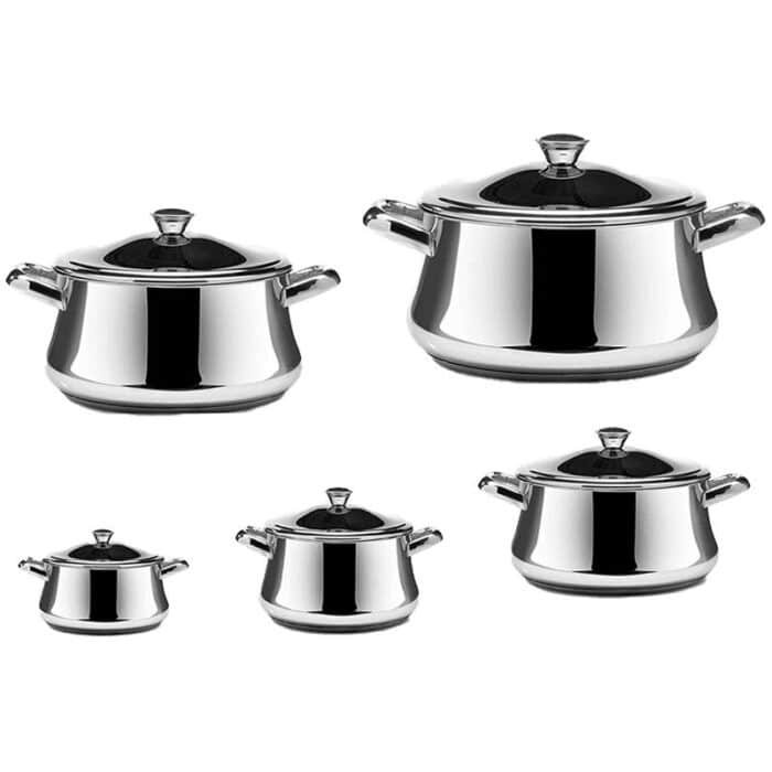 Zahran Stainless Steel Cookware Set - 10 Pieces - Image 1