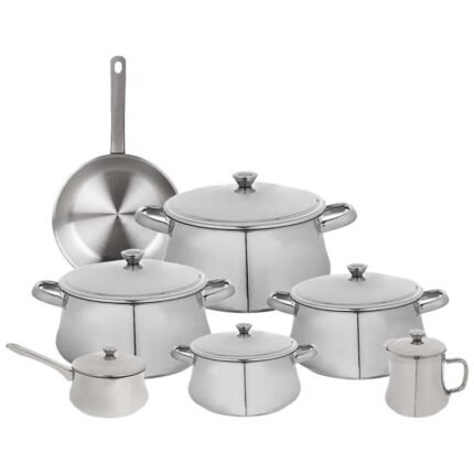 Zahran Classic Stainless Steel Cookware Set - 13 Pieces