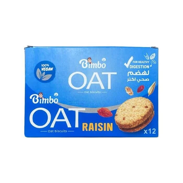 Bimbo Raisins Oat Biscuits - 12 Pieces - Image 1