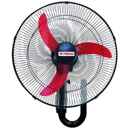 Fresh Wall Fan - 20 Inch - 3 Speeds - Powerful Motor - Red & Black - Shabah 20