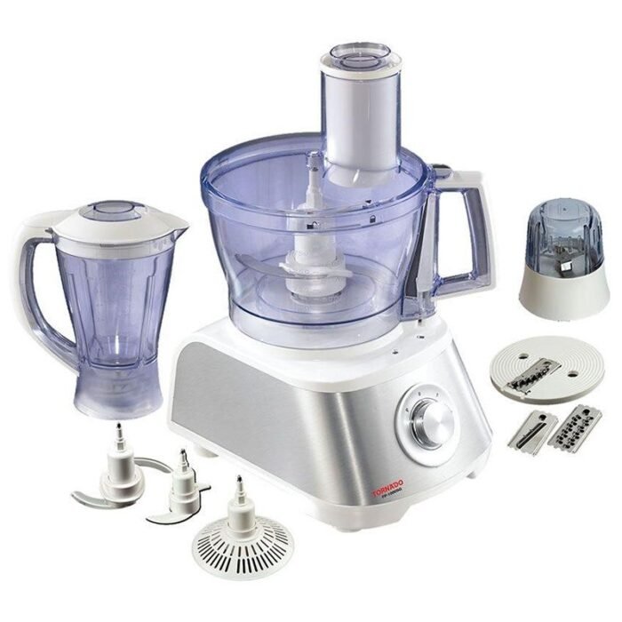 Tornado Food Processor - 1000W - 2 L Bowl - 1.5L Blender - White - FP-1000SG - Image 1
