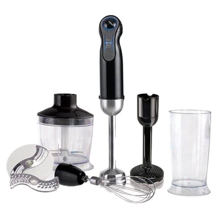 Tornado Hand Blender - 800 Watt - 0.5 L Chopper - 0.8 L Plastic Beaker - Black - HB-800F - Image 1