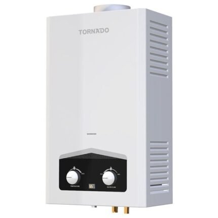 Tornado Gas Water Heater - 10L - Digital Display - White - GHM-C10BNE-W