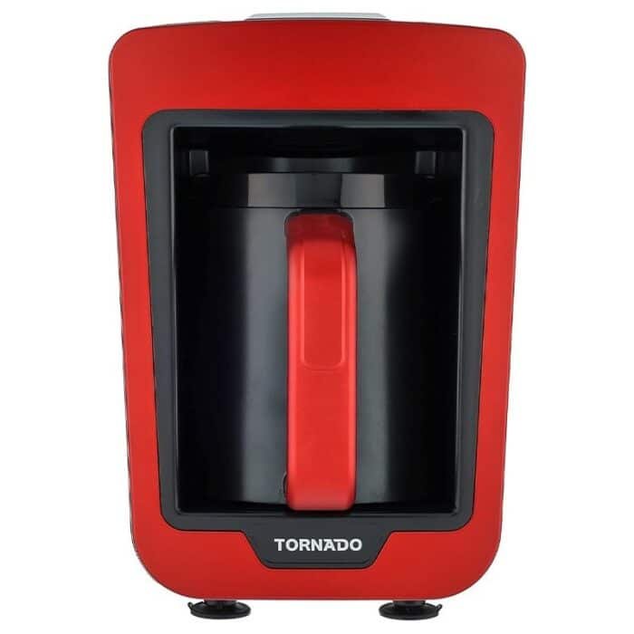 Tornado Automatic Turkish Coffee Maker - 735W - 4 Cups - LuminaSense Technology - Red x Black - TCME-100 RG - Image 1