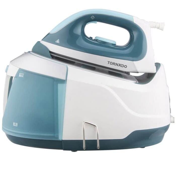 Tornado Digital Steam Generator Iron - 2400W - 1.8L - Ceramic Soleplate - Turquoise & White - TSS-2400D - Image 1