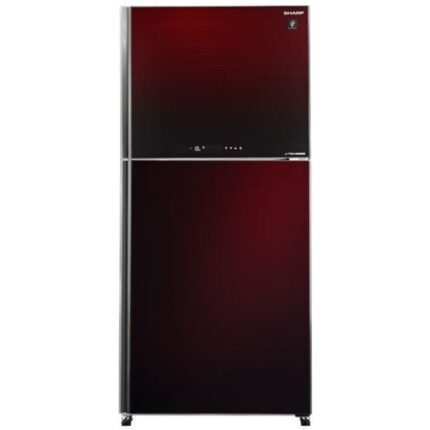 Sharp No Frost Refrigerator - 450L - Top Freezer - J-Tech Inverter Technology - Red - SJ-GV58G-RD