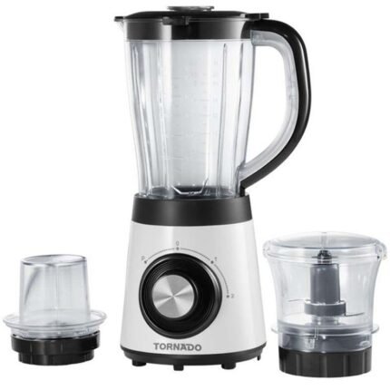 Tornado Electric Blender - 1.5L - 600W - Mill & Chopper - White - TBL-500W