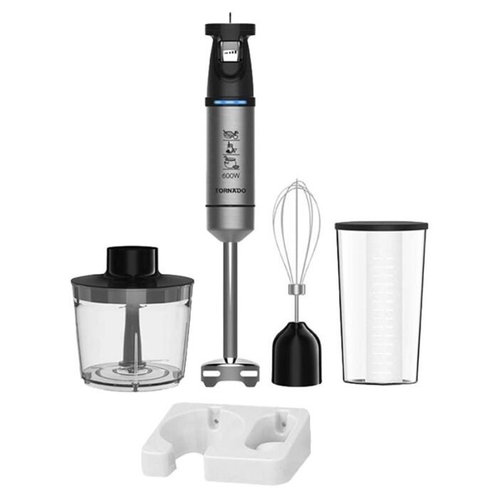 Tornado Hand Blender - 600 Watt - 0.5 Liter Chopper - Black - THB-600W - Image 1