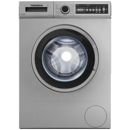 Tornado Automatic Front Load Washing Machine - 7K - 800RPM - Drain Pump - Silver - TWV-FN78SLOA