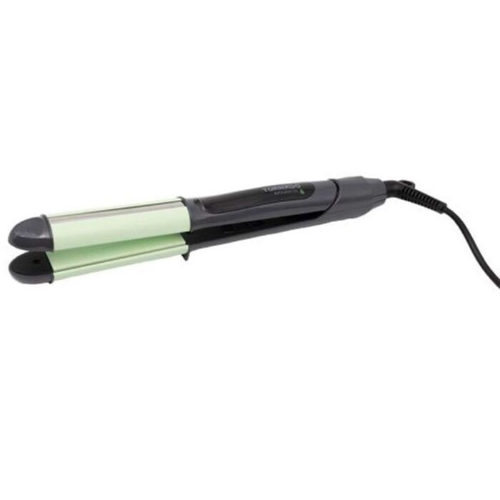 Tornado Hair Straightener - For Straightening & Curling - Avocado Oil Infused Plates - Green x Grey - TSL-ANG - Image 1