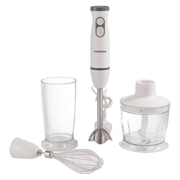 Tornado Hand Blender - 500 Watt - Chopper 500ml - White - HB-500T - Image 1