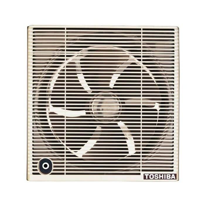 Toshiba Bathroom Ventilating Fan - 25cm - Safety Back Window - Creamy x Brown - VRH25S1C - Image 1