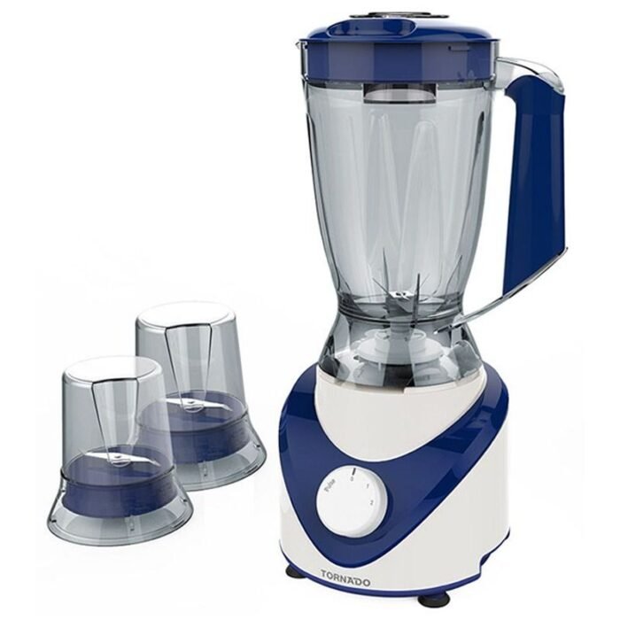 Tornado Electric Blender - 1.5L - 500W - 2 Mills - Deep Blue - BL500/2-DBLUE - Image 1