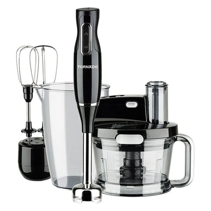 Tornado Hand Blender - 1000W - Beaker 900ml - Stainless Steel Blades - Black - THB-1000MKL - Image 1