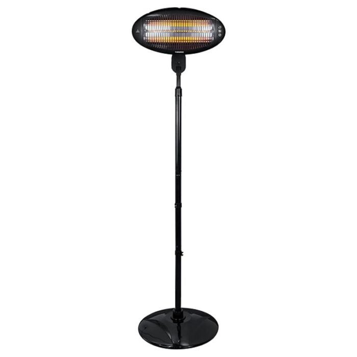 Tornado Stand Halogen Heater - 2000W - Black - THH-2000S - Image 1