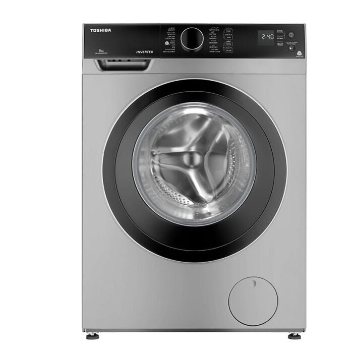 Toshiba Miraco Automatic Front Load Washing Machine - 9K - Real Inverter motor - Silver - TW-BJ100M4EG(SK) - Image 1
