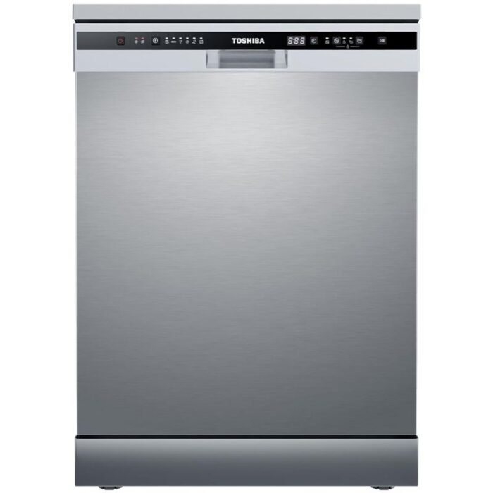 Toshiba Miraco Dishwasher - 13 Person - 6 Programs - Auto Open Door - Silver - ‎DW-13F8AF(SS)-EG - Image 1
